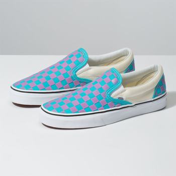 Damske Slip On Tenisky Vans Thermochrome Checker Classic Nachový VA21FNXUG